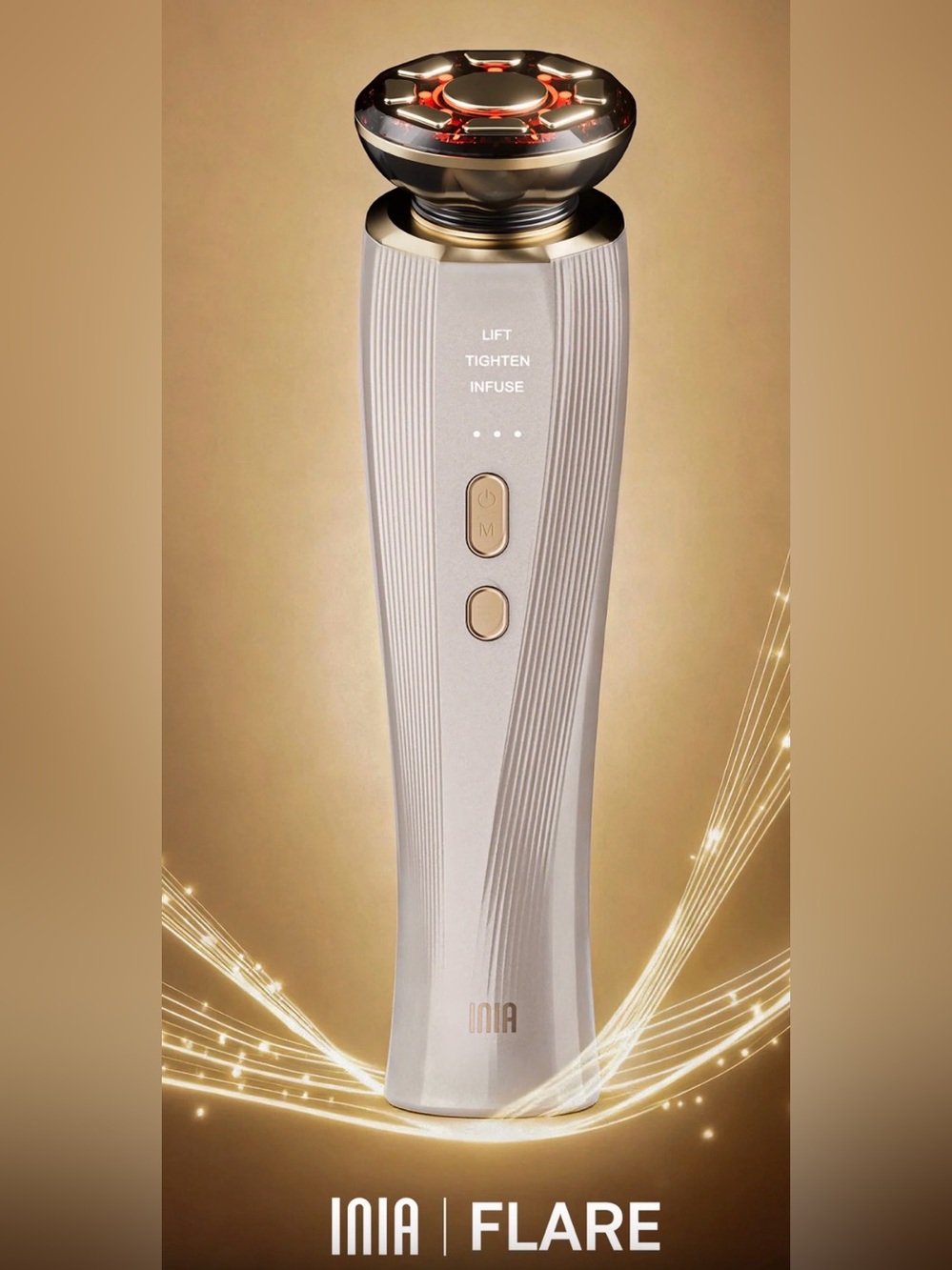 Flare Microcurrent Facial Device - Lift, Tighten, Infuse